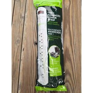 Greenlite Tier 1 Advanced Current Sensing 7 Outlet Power Strip Ideal For PC & TV